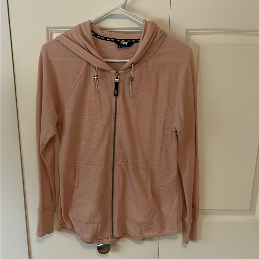 DKNY Pink Zip-Up Hoodie